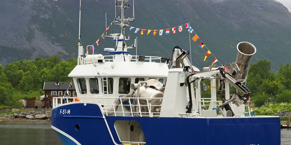 SNURREVADBÅT: «Meybell» er en snurrevadbåt på 12,99 x 6,0 meter bygget av Grovfjord Båtbyggeri for reder Stig Meyer fra Havøysund i Måsøy kommune i Finnmark.