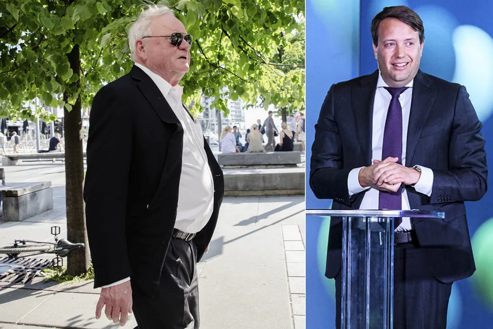 Oslo tingrett får enda en sak relatert til konflikten mellom milliardær John Fredriksen (til venstre) og forvalter Vegard Søraunet.