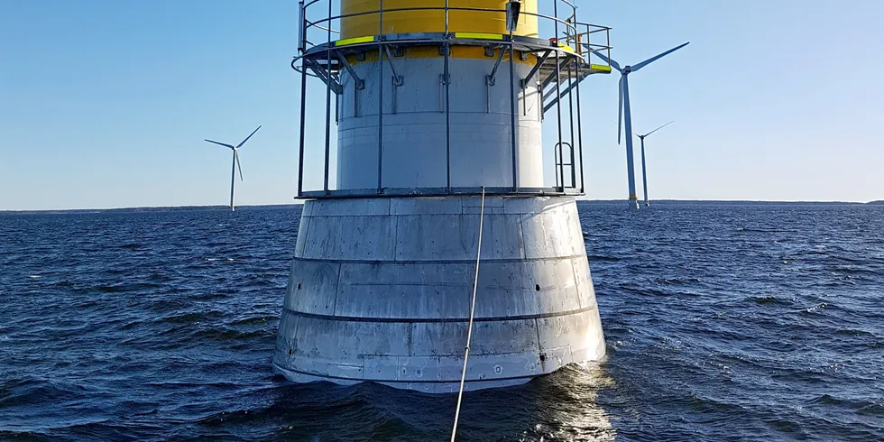 Already existing turbines on Lake Vänern
