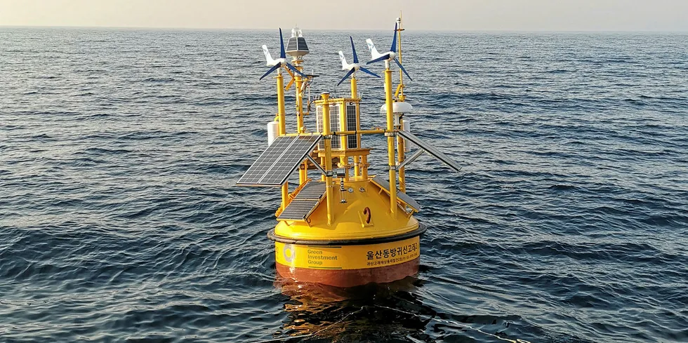Titan Lidar units intalled off Korea by GIG for 1.4GW Ulsan floating wind project
