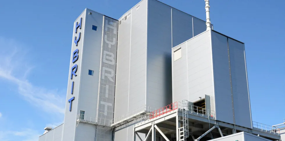 Hybrit's fossil-free steel pilot plant in Sweden.