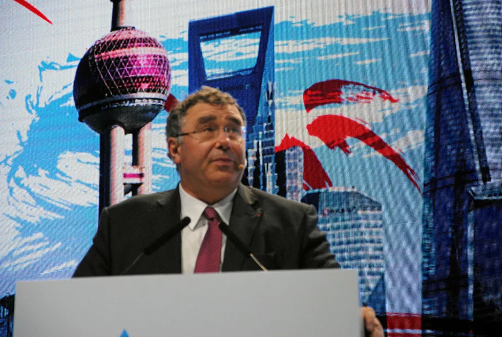 Cost controls: urged by Total chief executive Patrick Pouyanne at LNG2019 in Shanghai
