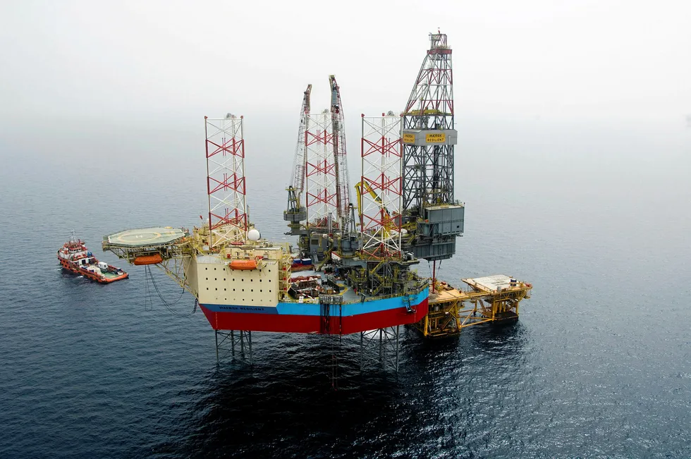 Signed up: the jack-up Maersk Resilient will drill three wells in the Dutch sector of the North Sea for Petrogas