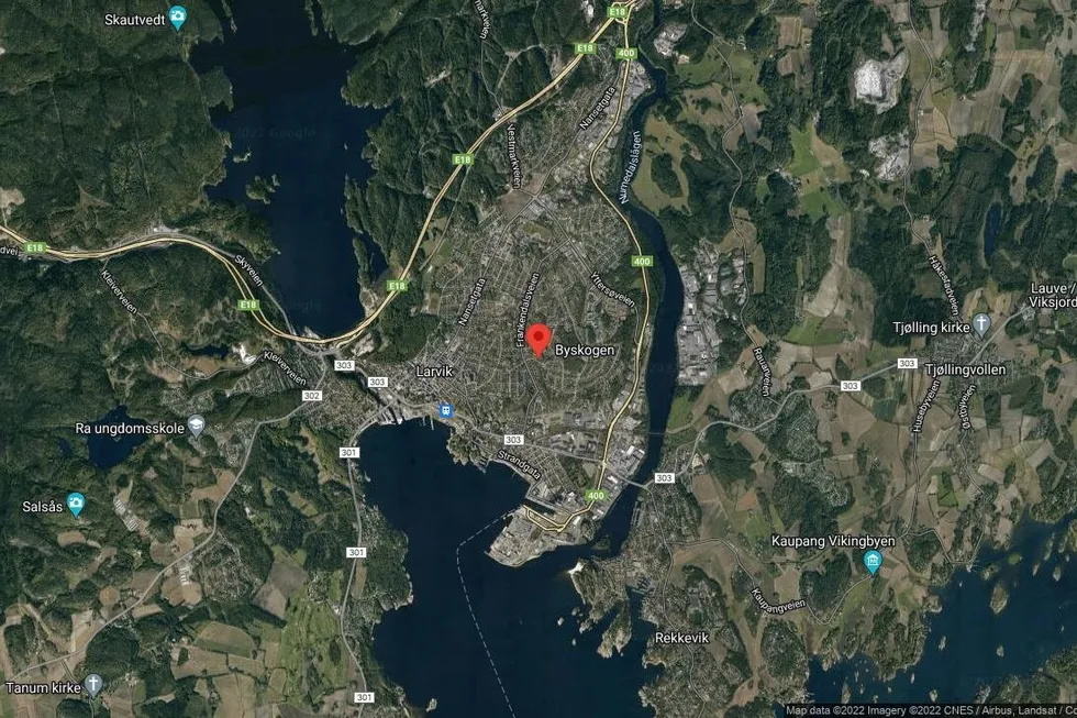 Området rundt 3805/3020/918, Larvik, Telemark og Vestfold