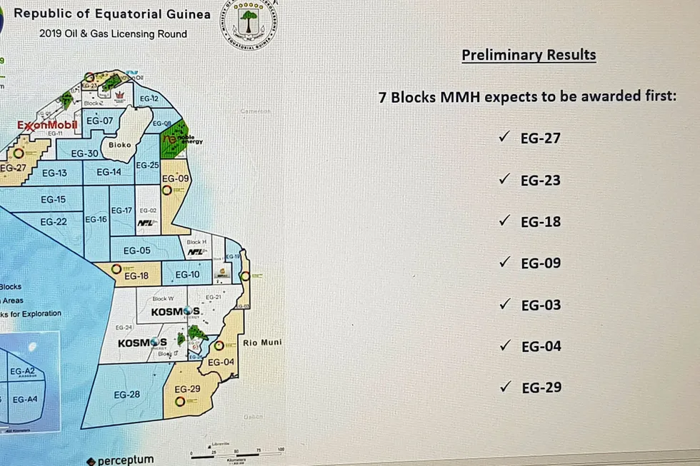 Winning blocks: before Equatorial Guinea starts its 2020 round, it will finalise agreements on seven tracts with companies