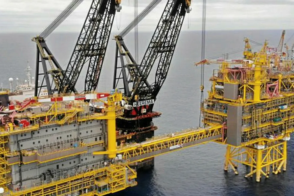 Culzean topsides installation completed: by the Thialf heavy-lift vessel