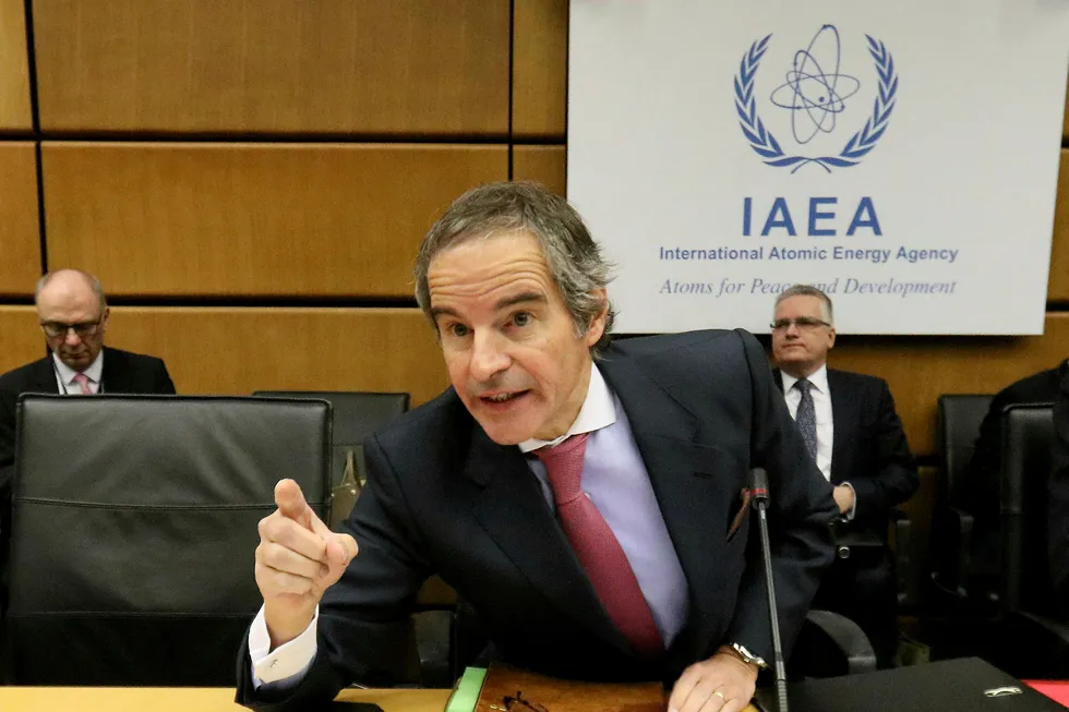Disagreement: IAEA director general Rafael Mariano Grossi