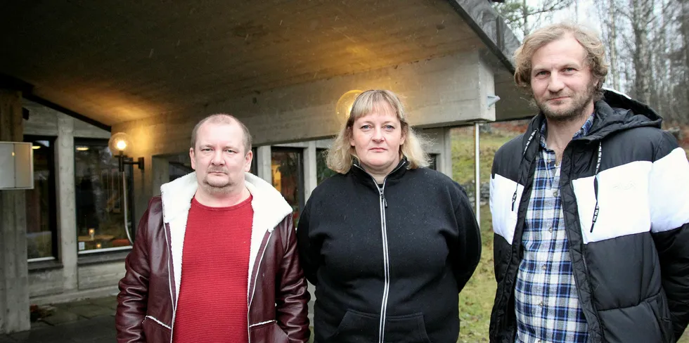 Thomas Gudbrandsen (Lerøy), Bente Marie Kvam (SalMar) og Roald Jensen (Mowi) frykter konsekvensene av en skattlegging av havbruksnæringen.