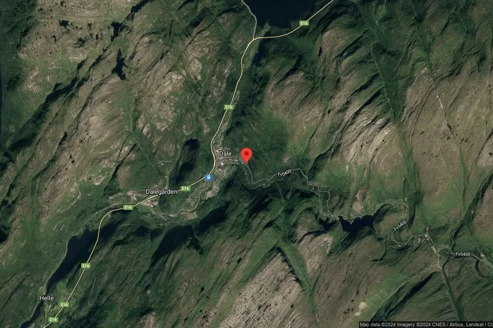 Området rundt Bergsdalsvegen 22, Vaksdal, Vestland