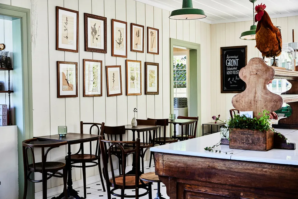 Restaurert. Den 100 år gamle kafeen i Frognerparken er tatt godt vare på av «Anne på landet». Foto: David B. Torch