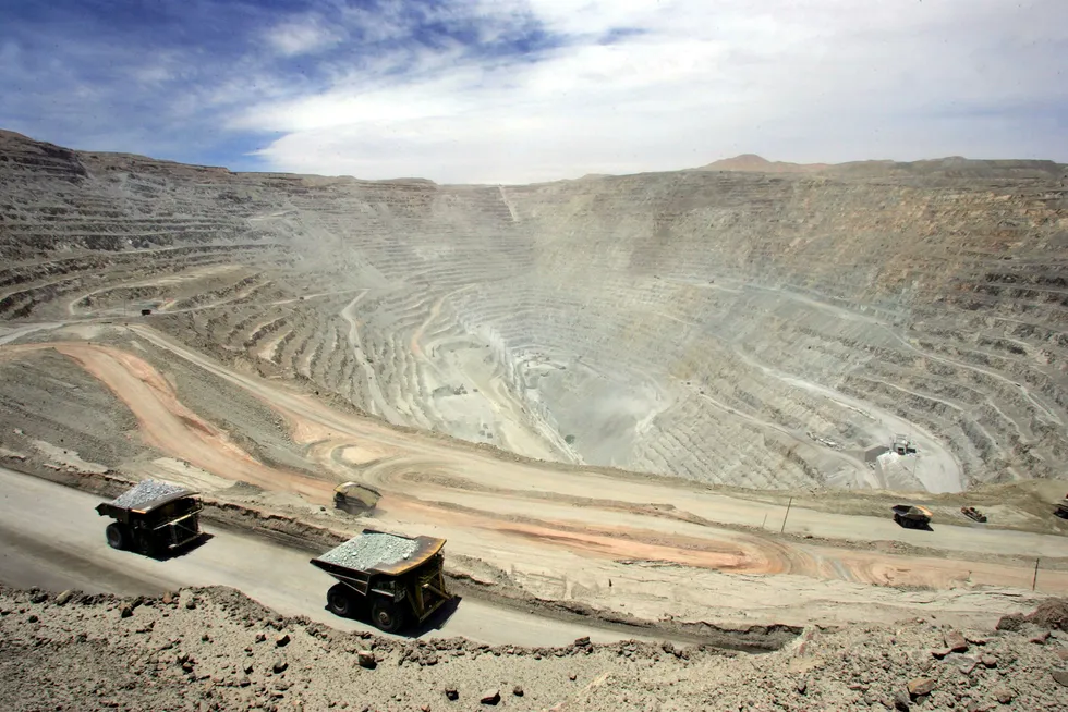 Storstreik ved den statlige Chuquicamata-gruven i Chile.