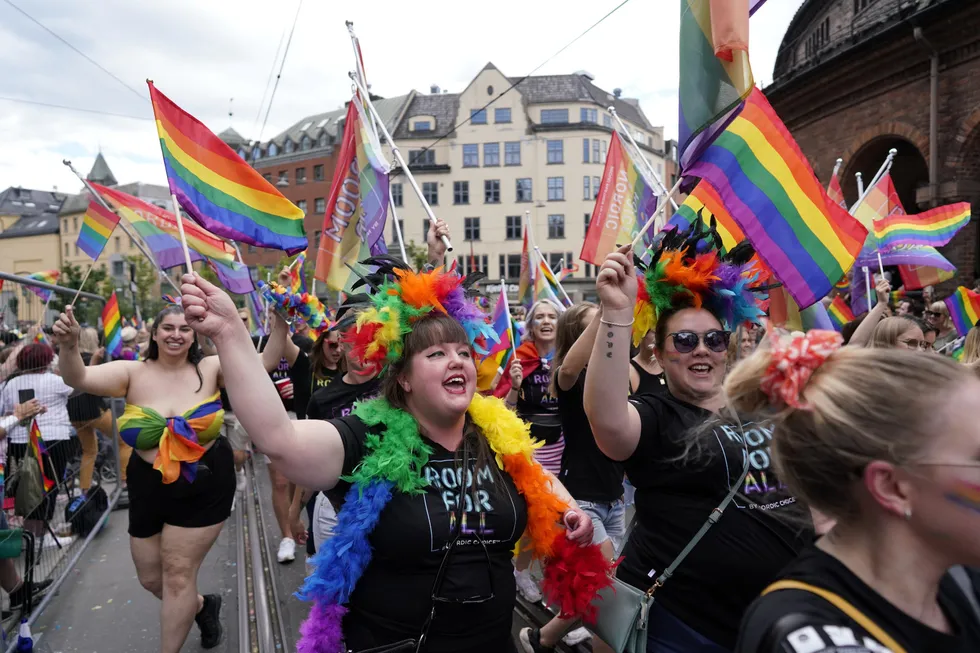 Oslo Pride Parade arrangeres igjen i hovedstaden. Bildet er fra 2019.