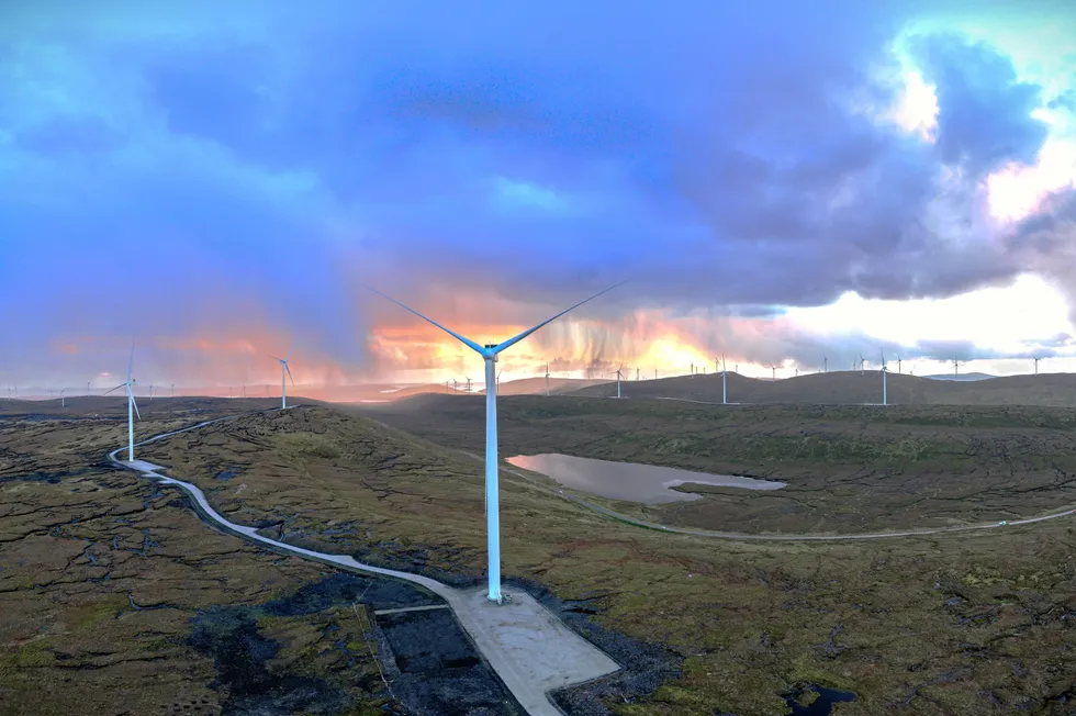 SSE's Viking Wind Farm in Shetland.