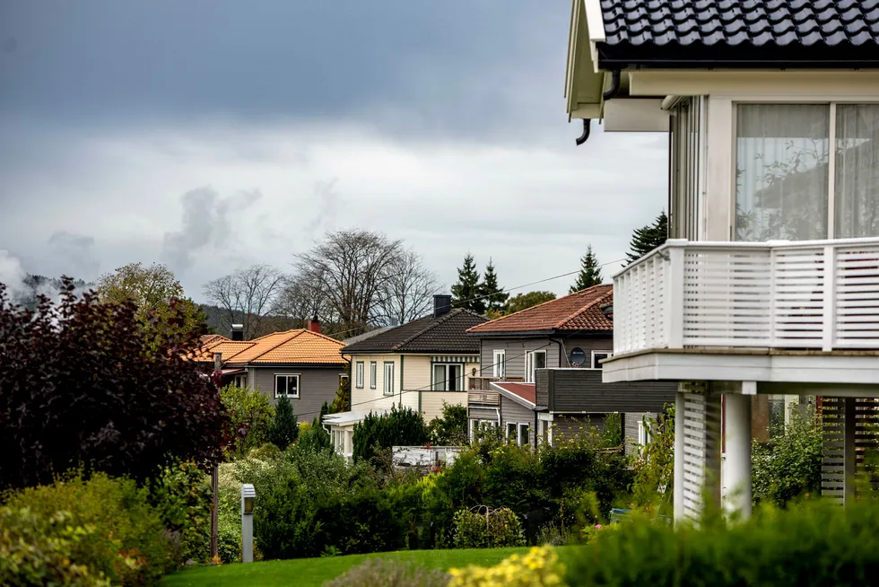 Moss er blant landets sterkeste boligmarkeder, med raske salg og forsiktig prisstigning. Foto: Fartein Rudjord