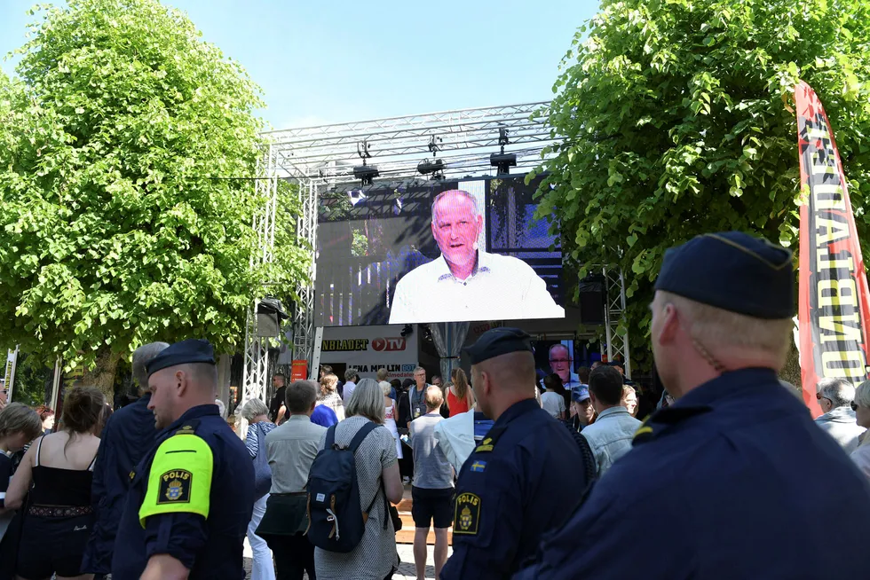 Den årlige Almedalsuken er en stor politisk begivenhet i Sverige. Foto: Henrik Montgomery/TT/NTB Scanpix