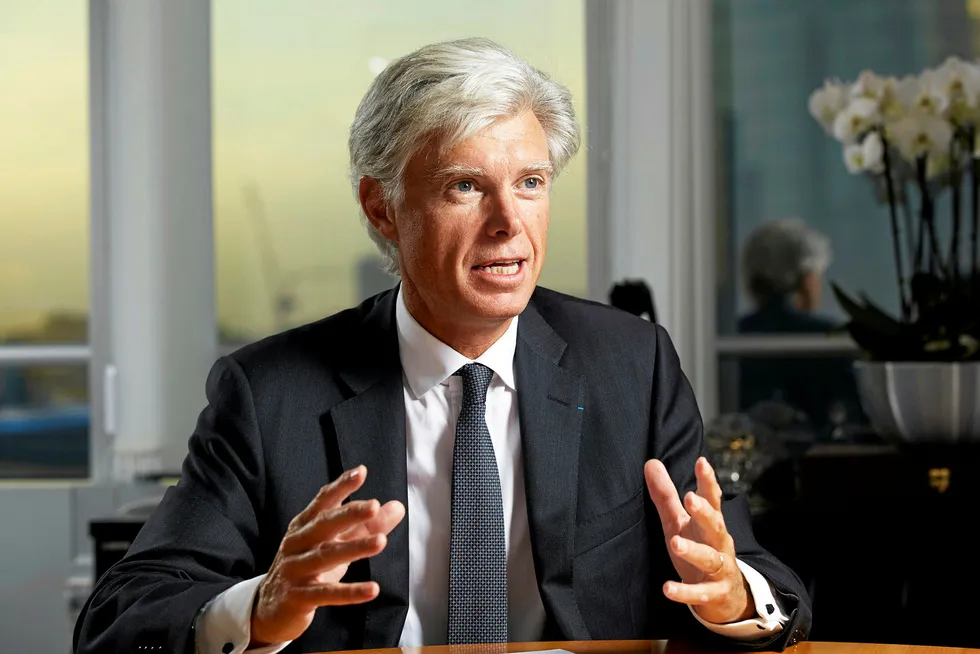 Divesting stake: Total president for exploration and production Arnaud Breuillac