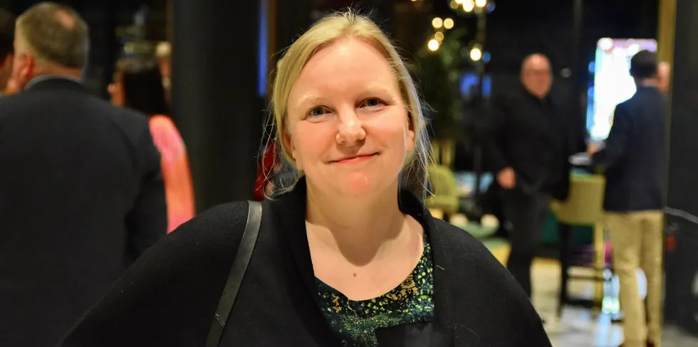 Daglig leder Annsofie Kristiansen fra Norges Kystfiskarlag deltok på NHO Nordlands konferanse «Skreimølje» i Svolvær 22. februar 2022. Nå bytter hun jobb.