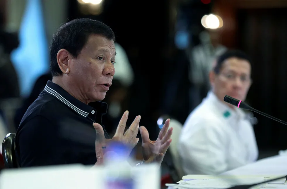 Travel restrictions: Philippine President Rodrigo Duterte has brought in restrictions requiring travellers from restricted countries to be quarantined for 14 days which Gas2Grid indicated could impact its drilling plans