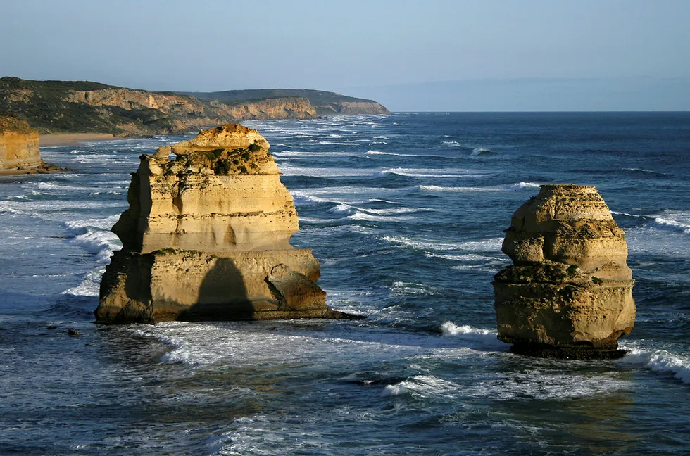 Victoria coastline: Judith lies off the Australian state