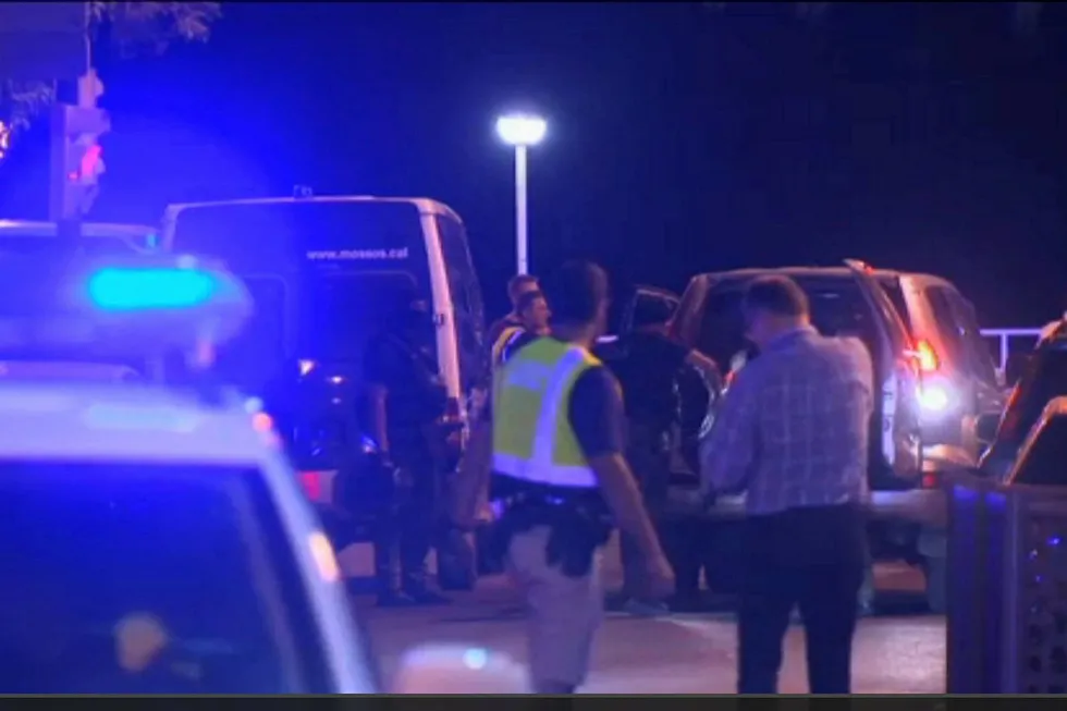 Politiet i Spania tror de to angrepene torsdag kveld var tilknyttet til hverandre. Foto: REUTERS TV