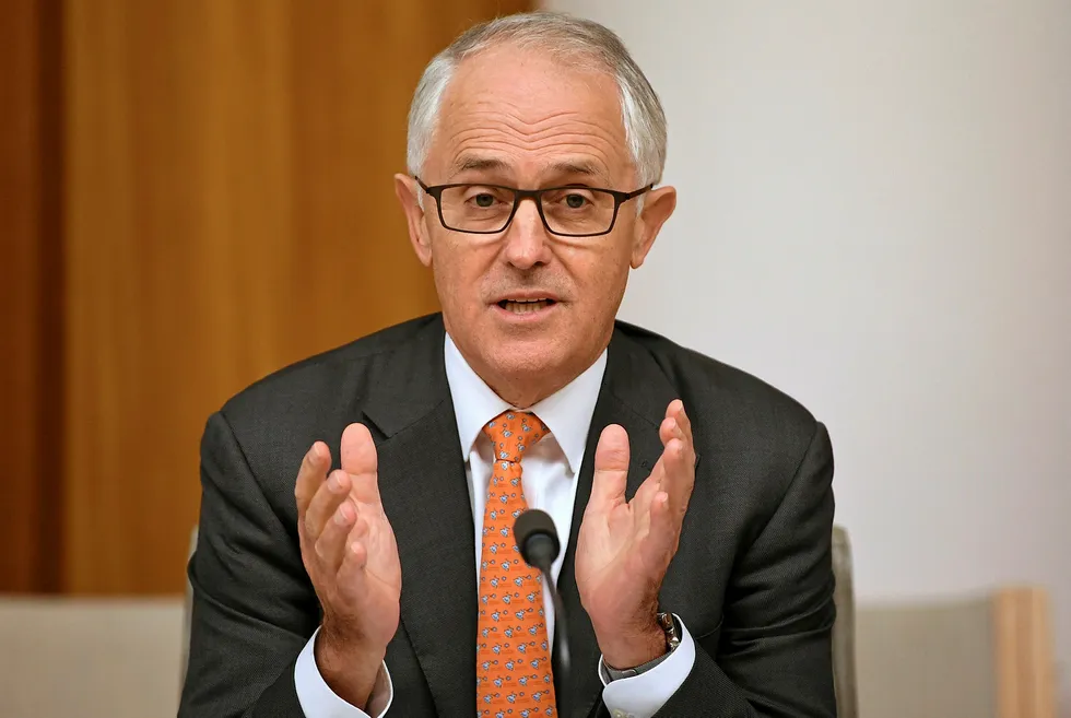 Pricing: Australian Prime Minister Malcolm Turnbull