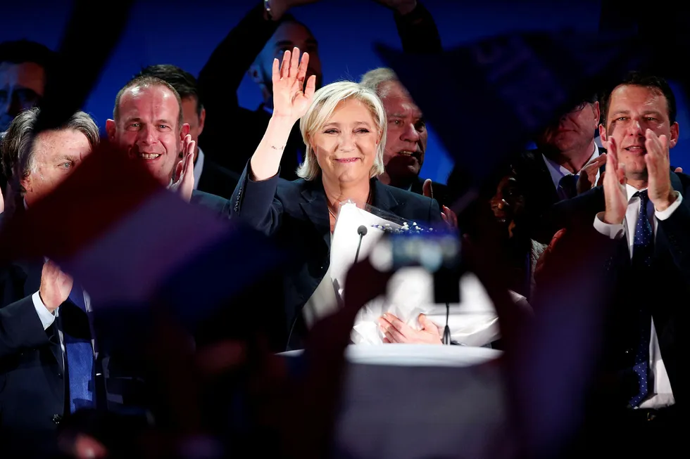Eksperter venter knallharde utfall fra Marine Le Pen (bildet) i innspurten foran annen omgang i det franske presidentvalget. Foto: Michel Spingler / AP / NTB Scanpix