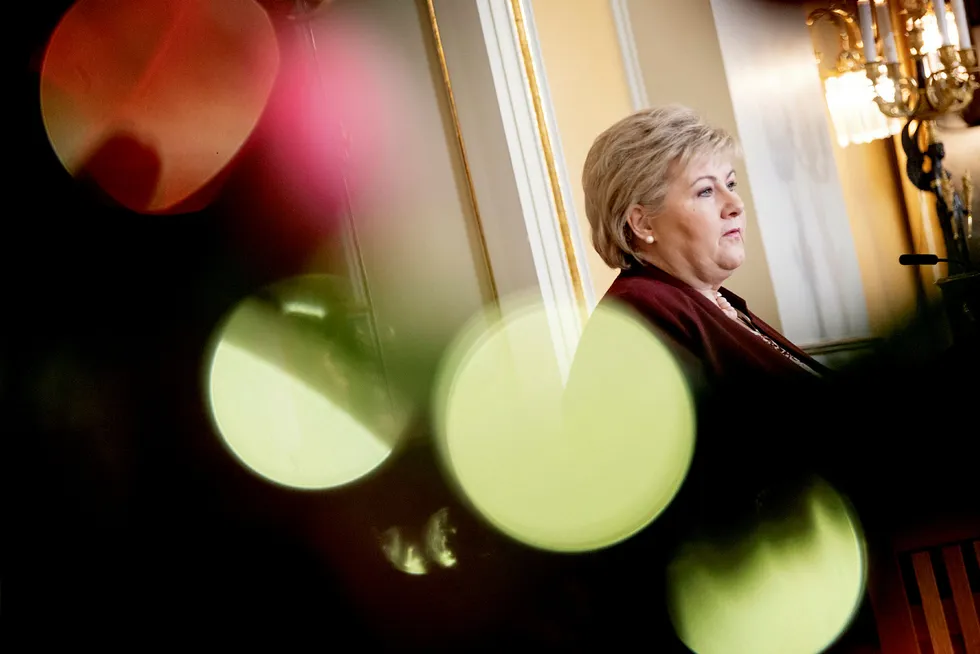 Statsminister Erna Solberg reformerte julen inn.