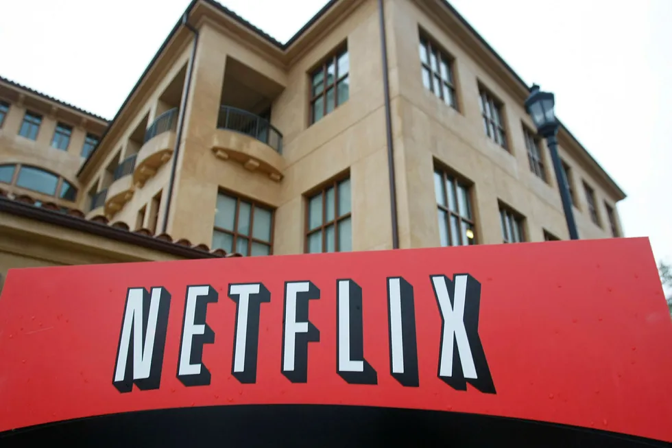 Norske Netflix-abonnenter har nesten de høyeste abonnementsprisene av 78 land. Bildet viser hovedkontoret til Netflix i Los Gatos i California i USA.