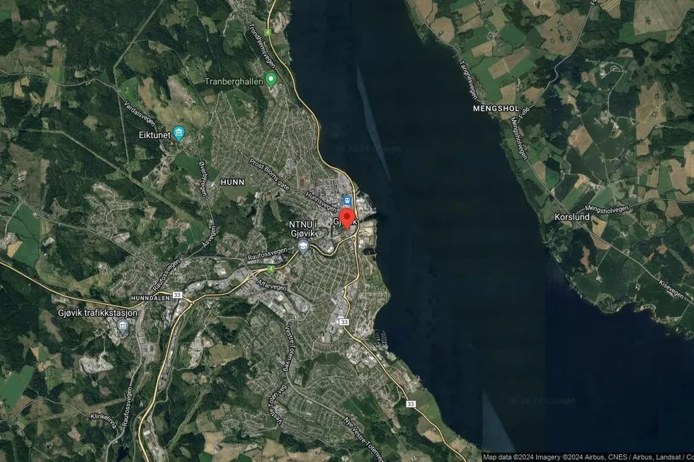 Området rundt Strandgata 20C, Gjøvik, Innlandet