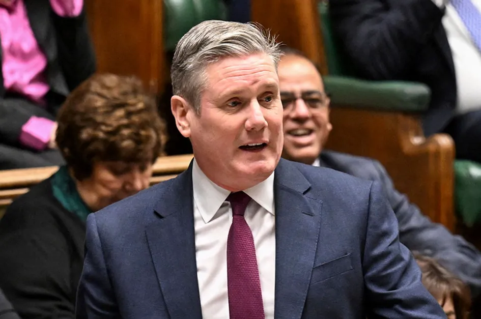 Arguing the point: Labour Party leader Keir Starmer