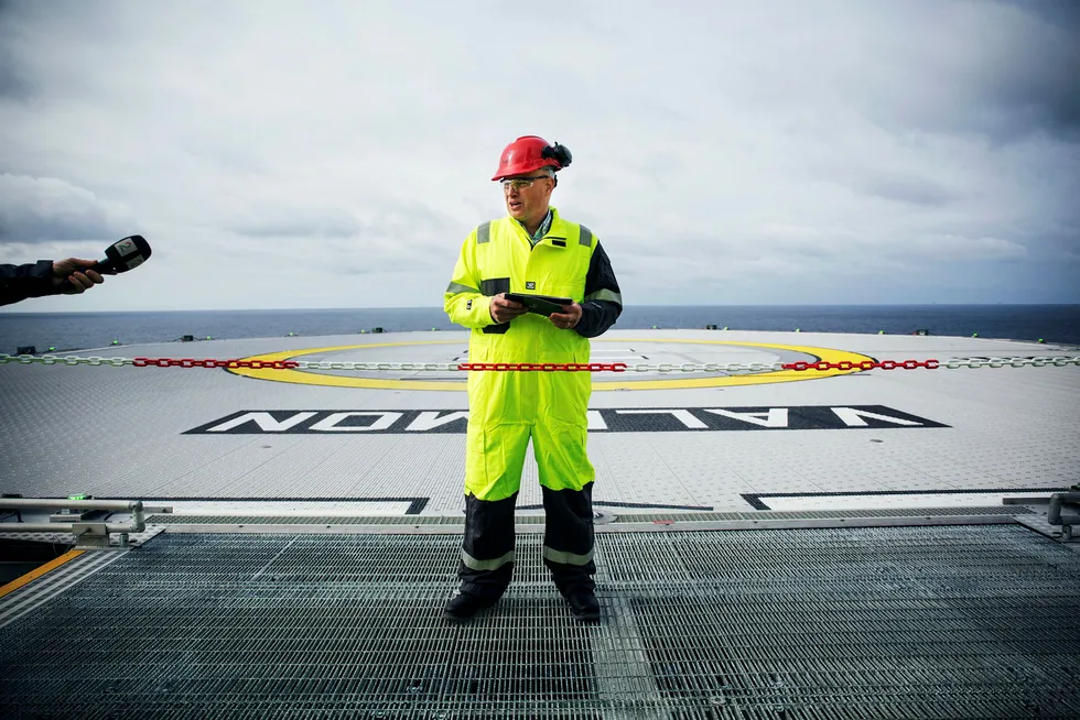 I april 2015 ble Valemon-plattformen i den nordlige delen av Nordsjøen offisielt åpnet. Norgessjef Arne Sigve Nylund i Equinor var blant talerne på plattformdekket.