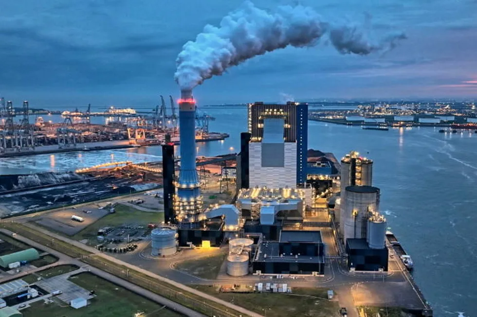 Onyx coal-fired power plant in Maasvlakte, Rotterdam.