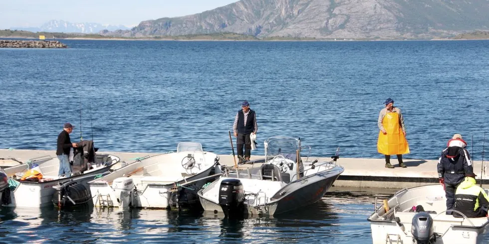 Regjeringen vil innføre registreringsplikt for alle turistfiskebedrifter. Her fra Helnessund. Arkivfoto: Terje Jensen