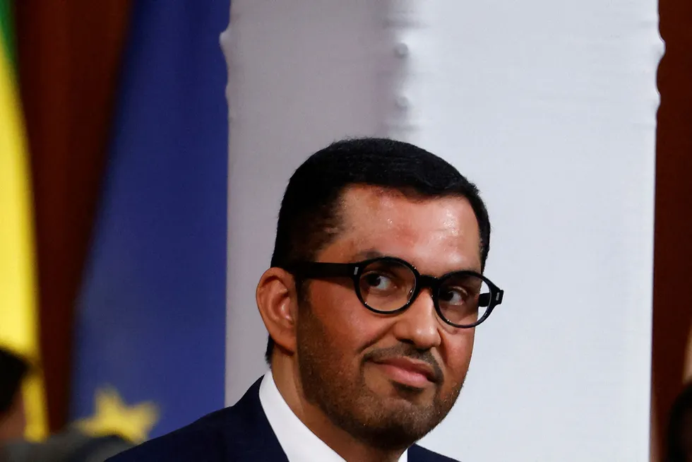 In the spotlight: Adnoc chief executive and designated COP28 climate negotiations president Sultan Ahmed Al Jaber attends the recent Petersberg Climate Dialogue in Berlin.