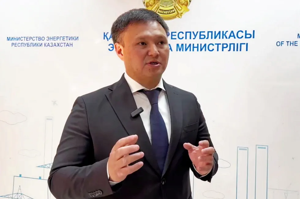 Kazakhstan's KazMunayGaz acting executive chairman Askhat Khasenov.