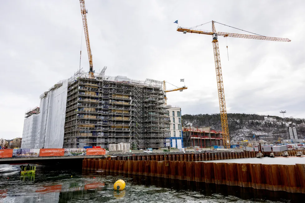 Bjørvika i Oslo er stadig under utbygging.