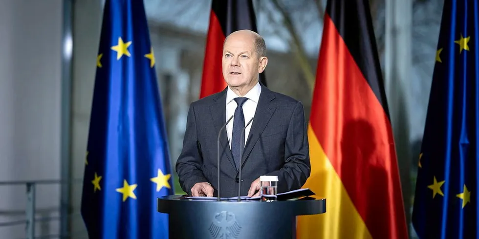 German Chancellor Olaf Scholz.