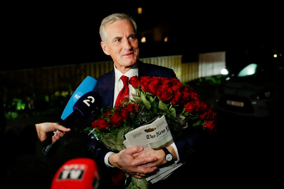 Coalition building: Labour leader and expected new prime minister of Norway Jonas Gahr Store