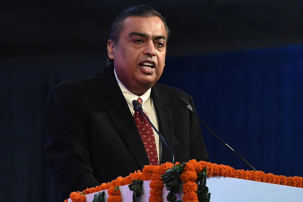 Mukesh Ambani, the chairman of Reliance Industries.