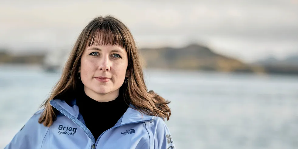 Kommunikasjonssjef Kristina Furnes i Grieg Seafood