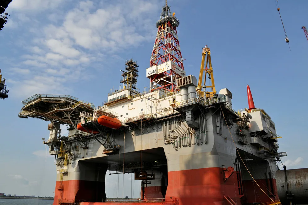 Rig tender: the Constellation Oil Services semisub Gold Star was one of the rigs offered in a Petrobras tender last year