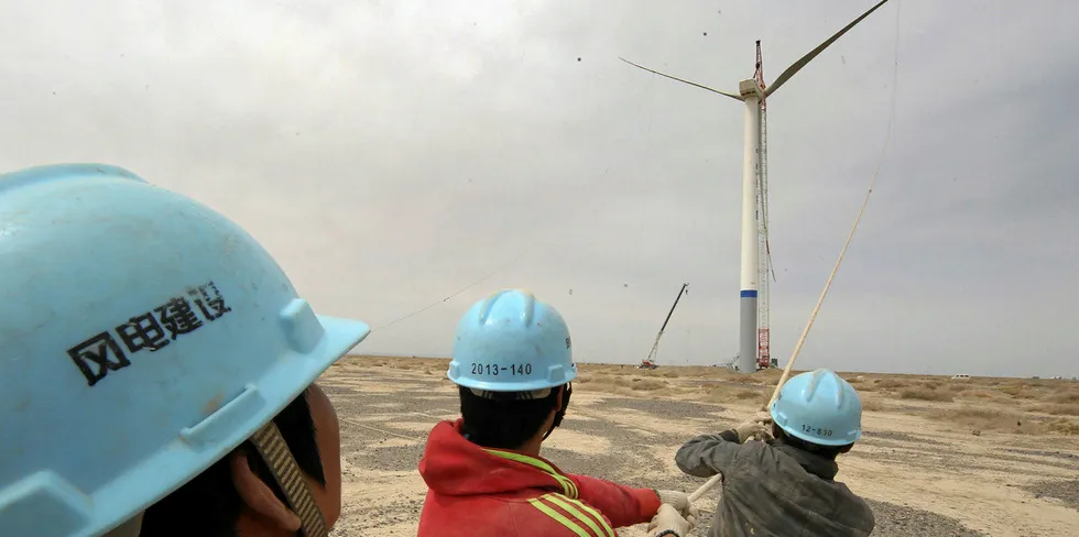 China will need massive amounts of wind power.