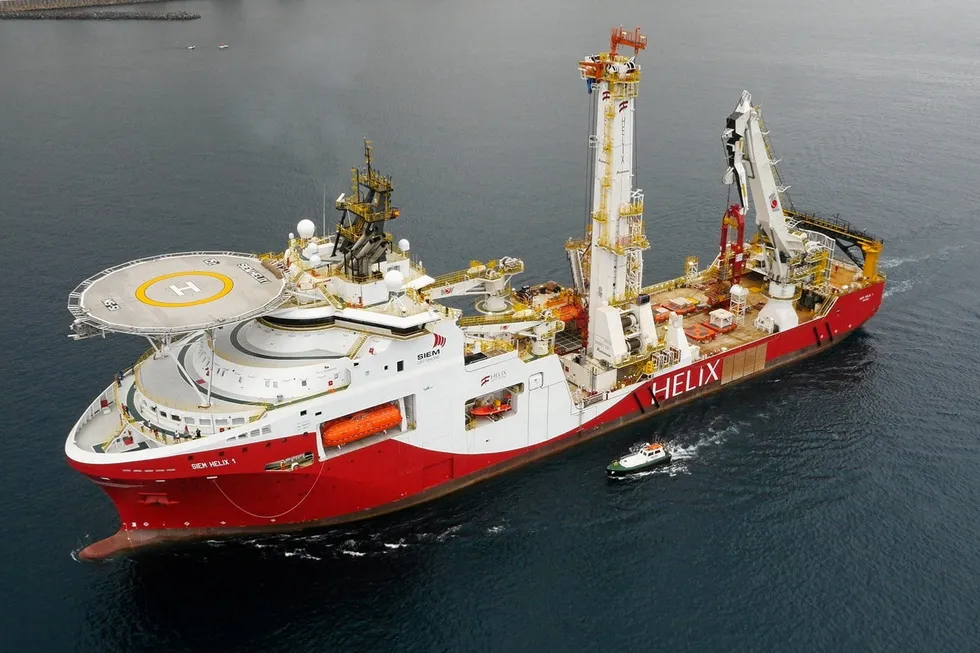 Acquisition: Helix Energy's fleet of deep-water intervention vessels like the Siem Helix 1 shown here will grow to include shallow-water assets upon completion of the Alliance acquistion