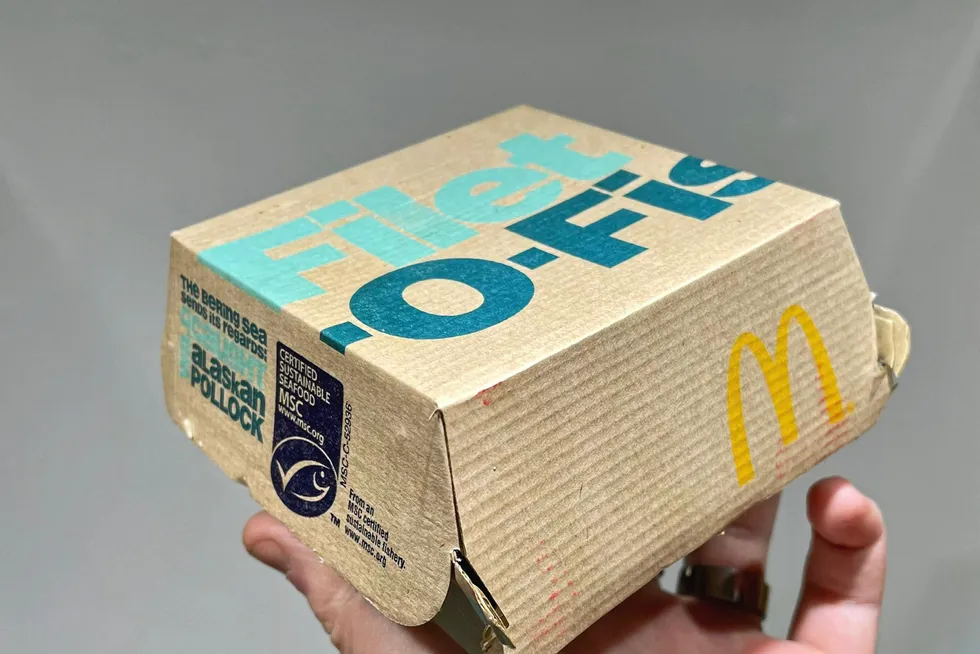 McDonald's Filet O Fish sandwich made with Alaska pollock is driving block production, according to some US producers.