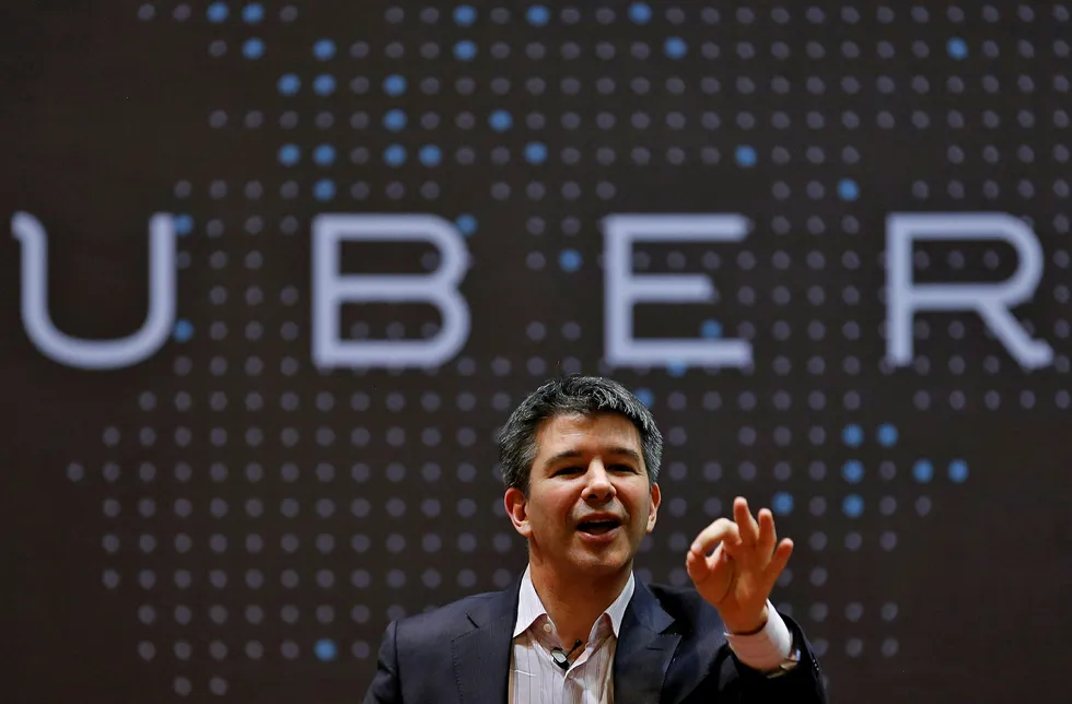 Uber-sjef Travis Kalanick kan bli tvunget ut i permisjon som følge av at selskapets ledelse er blitt anklaget for å se gjennom fingrene når ansatte er blitt seksuelt trakassert på jobben. Foto: Danish Siddiqui