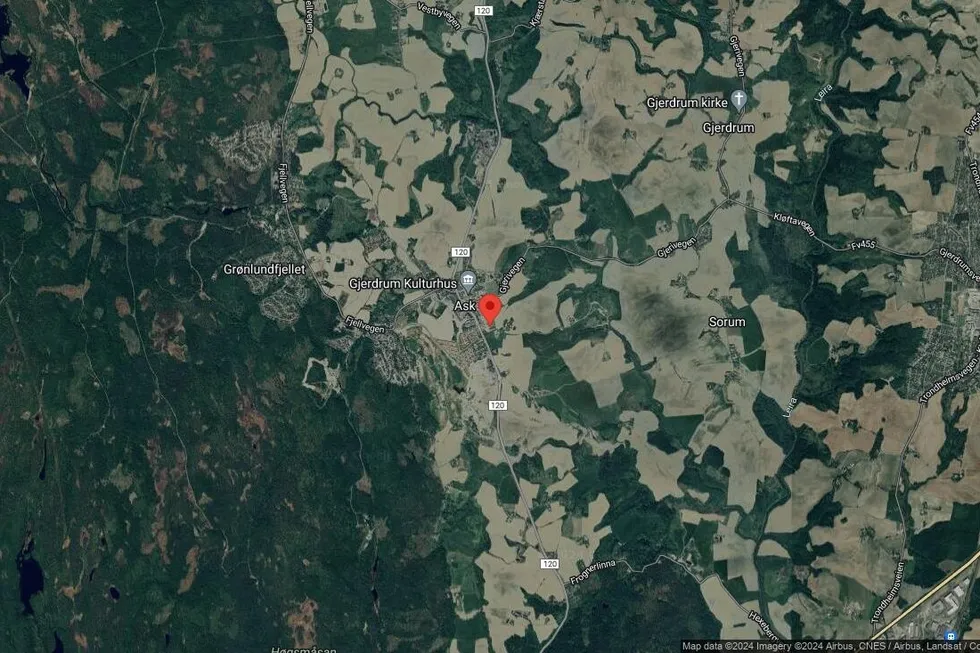 Området rundt Hønsisletta 7, Gjerdrum, Akershus