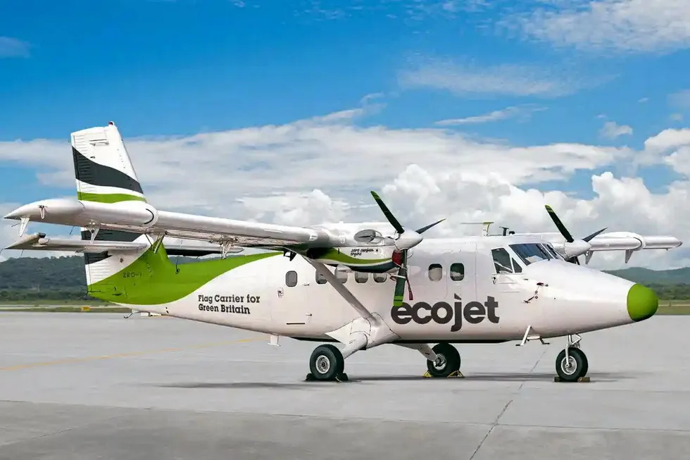 Ecotricity's hydrogen fuel cell aircraft concept drawing
