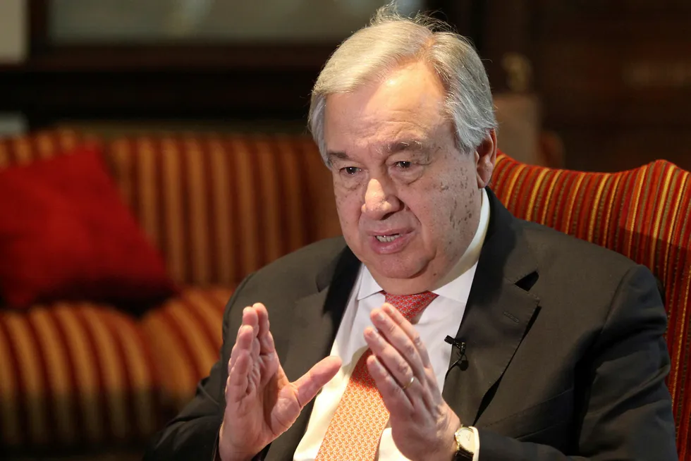 The UN Secretary-General has traditionally been an honorary member of the board of the think tank IPI. The current SG António Guterres is now out. (Photograph: K.M. Chaudary/AP/NTB)