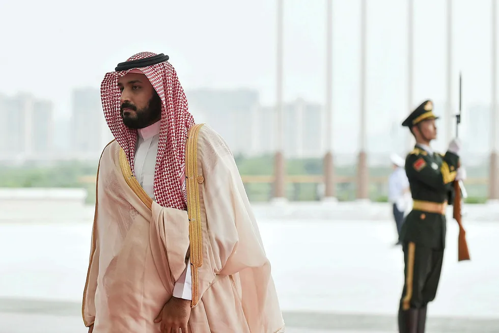 Saudi-Arabias visekronprins Muhammad bin Salman ankommer G2+-toppmøtet i den kinesiske byen Hangzhou i september 2016. Foto:REUTERS/Etienne Oliveau/NTB Scanpix