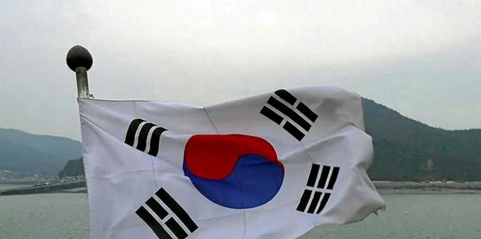 South Korea flag.